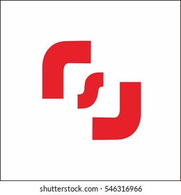 os rsj letter logo vector