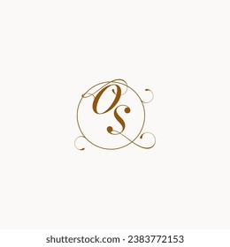 OS uniquely wedding logo symbol of your marriage and you can use it on your wedding stationary