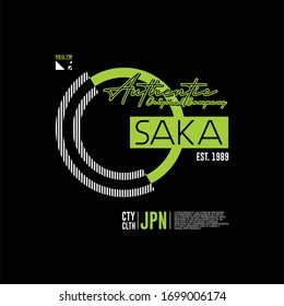 osaka authentic tees typhography vintage fashion