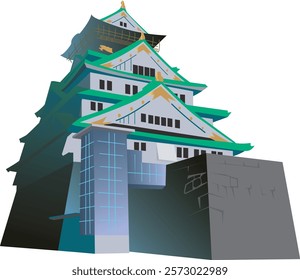 Osaka Castle, a historic castle located in Osaka Prefecture, Japan
