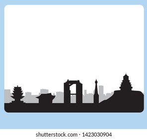 osaka city skyline in japan