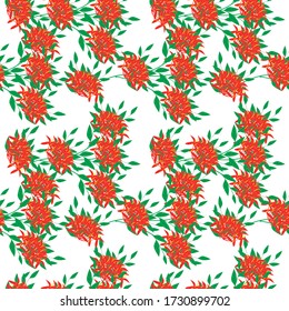 Osaka Flower illustration. Seamless Floral Pattern able to print for cloths, tablecloths, blanket, shirts, dresses, posters, papers.