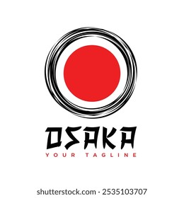 Osaka Japan logo vector illustration, suitable for logos, walls, backgrounds etc