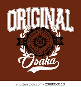 OSAKA JAPAN, T-SHIRT, VECTOR, CHAMPPIONSHIP.