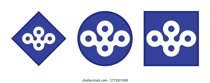 osaka prefecture flag icon set, isolated on white background
