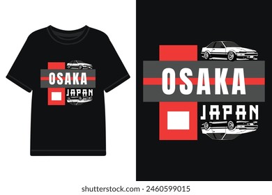 Osaka t-shirt design, urban streetwear design, streetwear tshirt design, japan streetwear