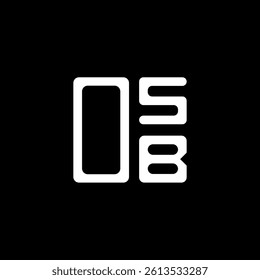 OSB letter logo creative design with vector graphic, OSB simple and modern logo. OSB luxurious alphabet design  