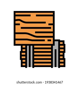 osb oriented strand board color icon vector. osb oriented strand board sign. isolated symbol illustration