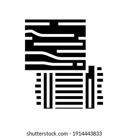 osb oriented strand board glyph icon vector. osb oriented strand board sign. isolated contour symbol black illustration