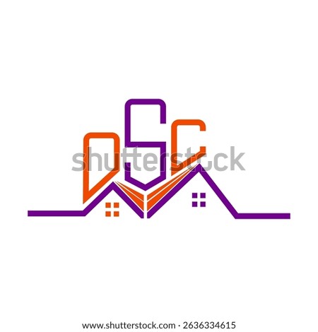 OSC Real State logo design, OSC simple and modern logo. OSC luxurious alphabet design  