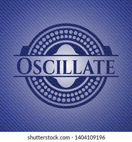 Oscillate jean background. Vector Illustration. Detailed.