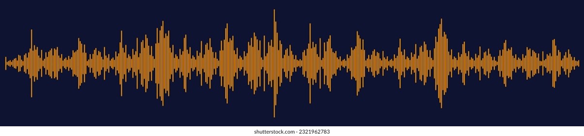 Oscillation graph, equalizer, sound wave, scale or change in defamatory vibrations. Graphical representation. Flat design. The rise and fall. Growth chart. Electric impulse. Vector Illustration.