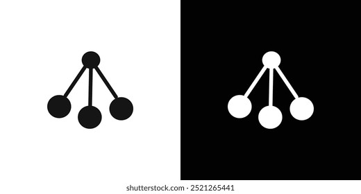 Ícone de oscilação Ilustração de linha plana