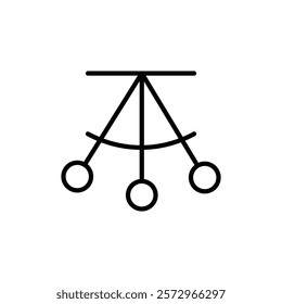 Oscillation icon simple vector symbol