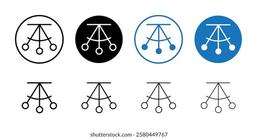 Oscillation icon Vector logo outline