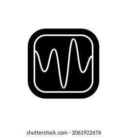 Oscilloscope icon vector. instrument for measurements illustration sign. physics symbol or logo.