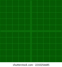 Oscilloscope screen technology flat grid for engineering measurements lab