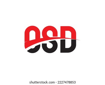 OSD Letter Initial Logo Design Vector Illustration