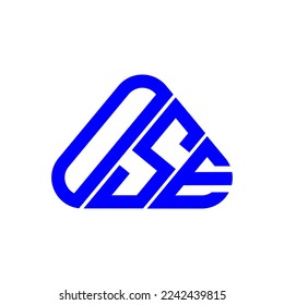 OSE letter logo creative design with vector graphic, OSE simple and modern logo.