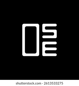 OSE letter logo creative design with vector graphic, OSE simple and modern logo. OSE luxurious alphabet design  