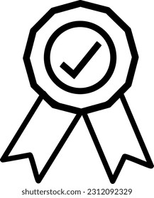 osette stamp icon design template. Replaceable vector design.