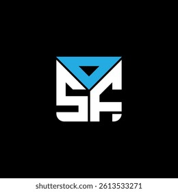 OSF letter logo creative design with vector graphic, OSF simple and modern logo. OSF luxurious alphabet design  