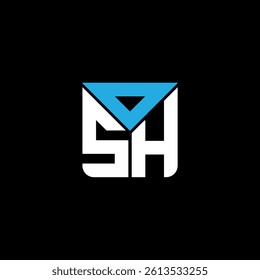 OSH letter logo creative design with vector graphic, OSH simple and modern logo. OSH luxurious alphabet design  