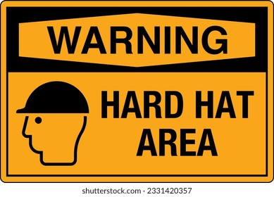 OSHA Safety Signs Marking Label Standards Warning HARD HAT AREA SAFETY HELMET