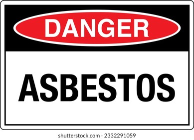 OSHA Safety Signs Marking Label Standards Danger ASBESTOS.