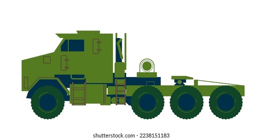 The Oshkosh M1070 is a U.S. Army tank transporter tractor unit