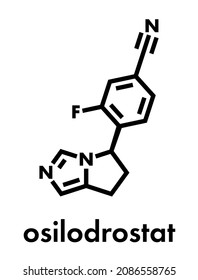 Osilodrostat Cushing's Syndrome Drug Molecule. Skeletal Formula.