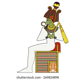 Osiris ,isolated Figure Of Ancient Egypt God