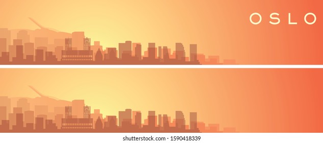Oslo Beautiful Skyline Scenery Banner