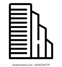 Oslo cityscape icon outline vector. Nordic country. Scandinavia urban infrastructure