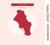 Oslo Norway Map grey,Oslo Map,Oslo Map vector