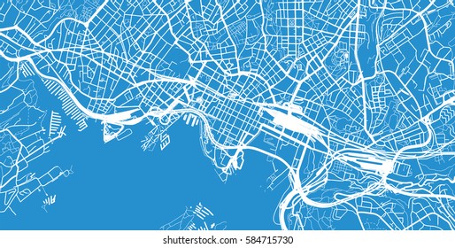 Oslo, Norway Vector City Map