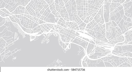 Oslo, Norway Vector City Map