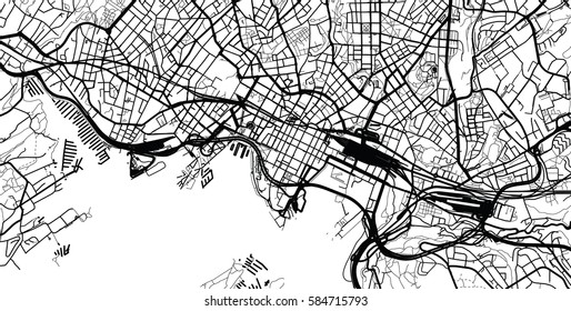 Oslo, Norway vector city map