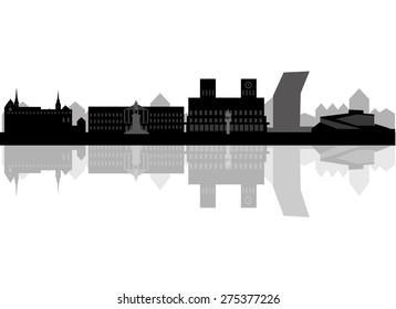 Oslo skyline - vector illustration