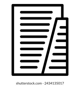 Oslo tourist sights icon outline vector. Norway capital cityscape. Urban sightseeing journey