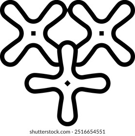 osmanthus icon. Thin linear style design isolated on white background