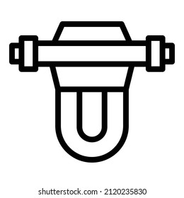 Osmosis Desalination Icon Outline Vector. Water Filter. System Filtration