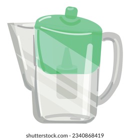 Osmosis filter icon cartoon vector. Water purification. Filtration system