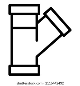 Osmosis pipe icon outline vector. Water system. Plant purification
