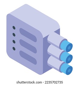 Icono del sistema de ósmosis vector isométrico. Filtro de agua. Equipo residencial