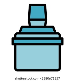Osmosis tank icon outline vector. Water filter. System purification color flat