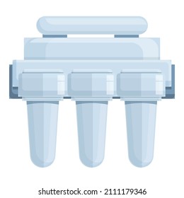 Osmosis technology icon cartoon vector. Water system. Tank home