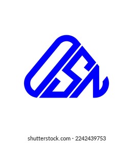 OSN letter logo creative design with vector graphic, OSN simple and modern logo.
