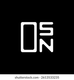 OSN letter logo creative design with vector graphic, OSN simple and modern logo. OSN luxurious alphabet design  