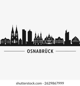 Osnabrck Skyline Germany Cityscape Silhouette.